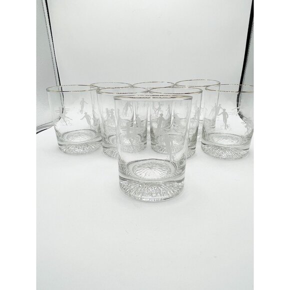 Other - Set of Eight Vintage 1988 Calgary Winter Olympics Skating Rocks Whiskey Glasses